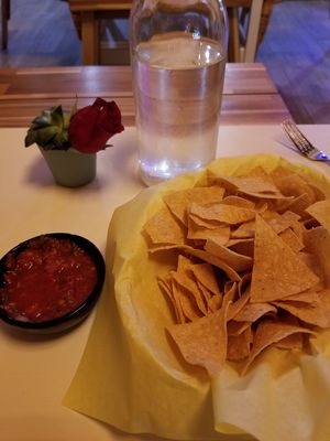 Complimentary chips at The Village in San Diego
