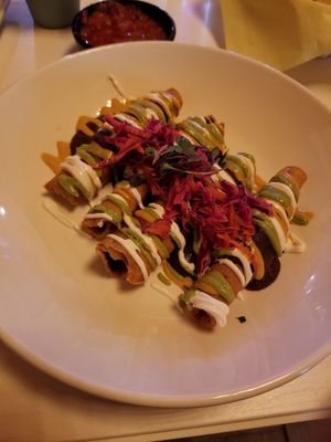 Rolled Tacos at The Village in San Diego