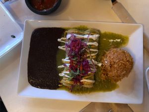 Enchiladas Verde at The Village in San Diego