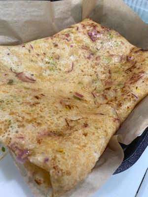 Rava Onion Chili Dosa at Dosalicious in Corona