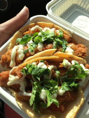 Crispy Joy Tacos at Loving Hut in Redlands