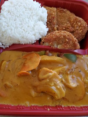Katsu curry at Loving Hut in Redlands