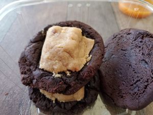 Peanut butter chocolate cookies at Loving Hut in Redlands