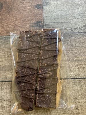 Homemade vegan Twix bars  at Loving Hut in Redlands