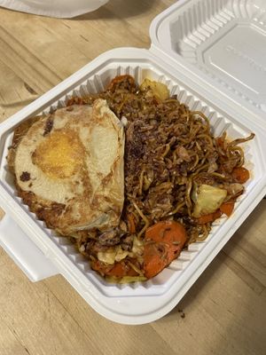 Nasi Goreng = Malay for fried rice  at Loving Hut in Redlands