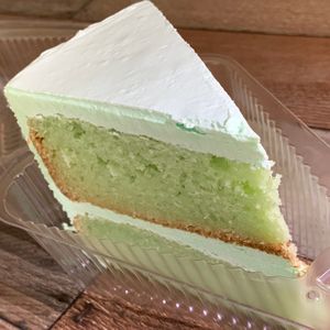 Pandan Cake at Loving Hut in Redlands