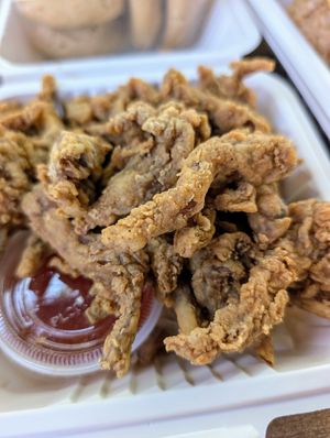 Deep fried mushroom at Loving Hut in Redlands
