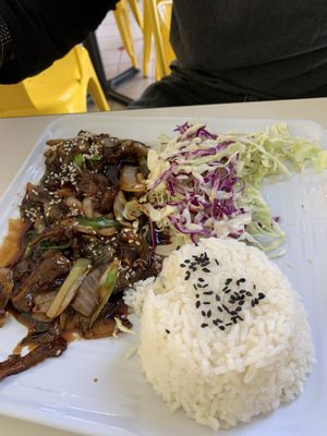 Indonesian teriyaki  at Loving Hut in Redlands