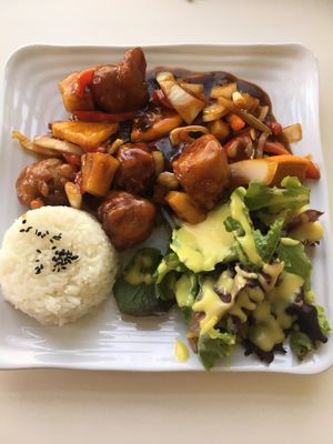 Orange pineapple - super yummy!  at Loving Hut in Redlands