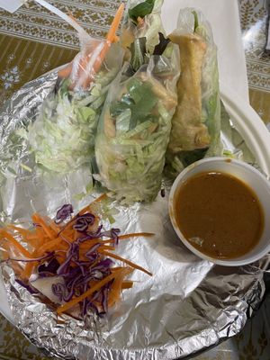 Salad rolls  at M & P Thai Noodle in Lincoln City