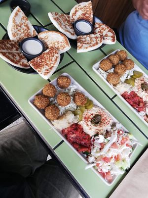 Falafel Mazel $13.50ea at Falafel Mazal - Kiosk in Miami
