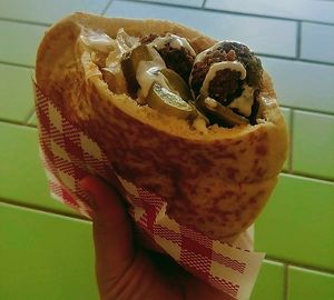 Mazal Falafel Pocket $12 at Falafel Mazal - Kiosk in Miami