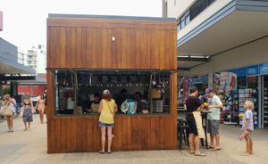 Falafel Mazal Stall - situated opposite Coles entrance, Miami One Shopping Centre, QLD at Falafel Mazal - Kiosk in Miami