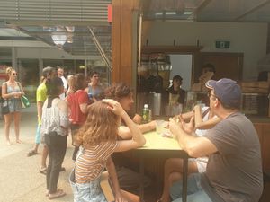 A great family vegan lunch option :) at Falafel Mazal - Kiosk in Miami