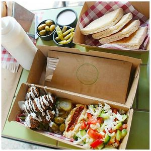 Falafel Mazal Plate at Falafel Mazal - Kiosk in Miami