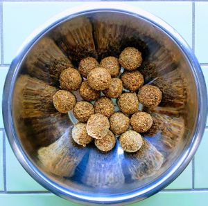 Fresh, vegan made to order falafel balls at Falafel Mazal - Kiosk in Miami