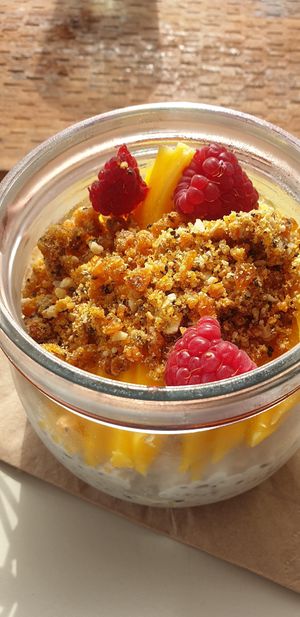 Bircher museli at The Garage in Ocean Grove