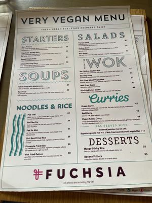 Menu at Fuchsia - Barsha Heights in Dubai