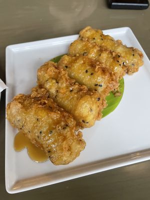 Banana fritters   at Fuchsia - Barsha Heights in Dubai