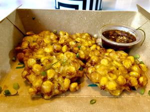 Sweetcorn fritters  at Fuchsia - Barsha Heights in Dubai