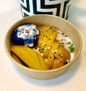 Mango sticky rice  at Fuchsia - Barsha Heights in Dubai