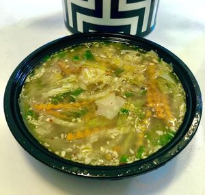 Clear soup at Fuchsia - Barsha Heights in Dubai