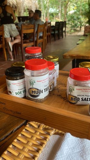 Some of the pepper products   at Phu Quoc Countryside in Phu Quoc
