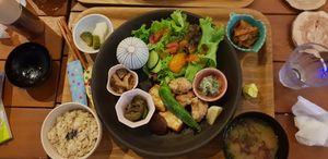 Vegan set menu dinner 2100 yen at Chant in Ito