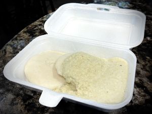 Idli with coconut chutney 🥥   at Shree Bhaavan - Lau Pa Sat in Central Singapore
