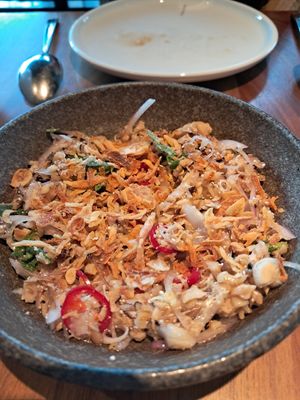 Mushroom larb at Farang in Helsinki