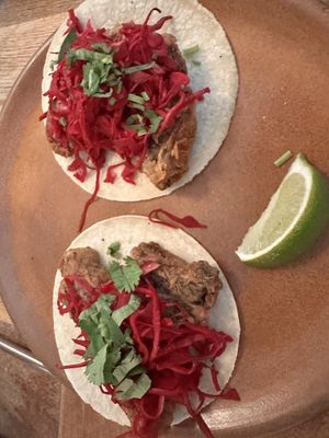 Vegan mushroom tacos #Veganuary at Lolita in San Miguel De Allende