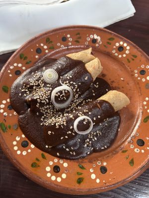 Flautas de mole  at Lolita in San Miguel De Allende