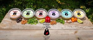 RubyJoy’s Sells Dips from Productos con Madre Creamy Vegan Almond based spread.  at RubyJoy's in San Miguel De Allende