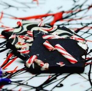 Dark chocolate peppermint bark at RubyJoy's in San Miguel De Allende