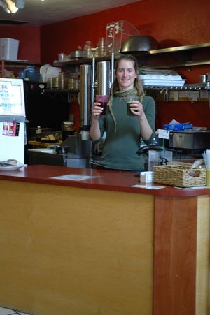 Smoothie anyone  at Greens N Grains in Egg Harbor