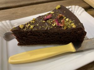 Sweet potato chocolate cake 😍 at Nujaila in Granada