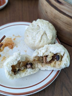 Steamed veggie bun at Fei's Cafe in Albuquerque