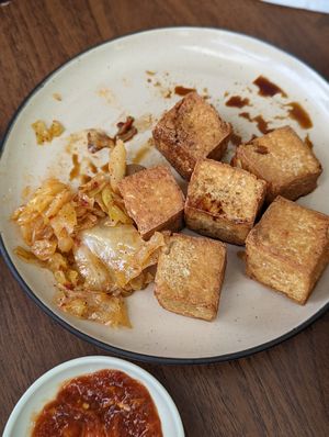 Stinky tofu at Fei's Cafe in Albuquerque