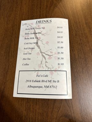   at Fei's Cafe in Albuquerque