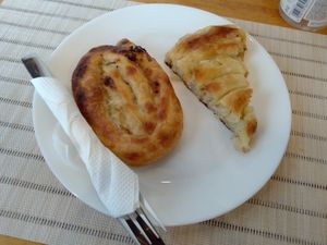 Burek at Kljuch Bakery in Belgrade