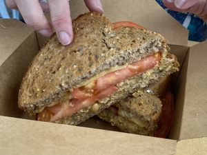 Tuno melt at Life - The Vegan Drive Thru in Cape Coral