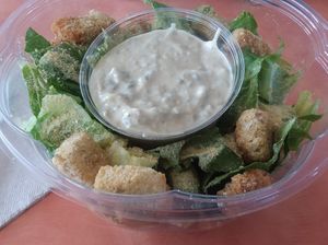 Vegan caesar salad at Life - The Vegan Drive Thru in Cape Coral