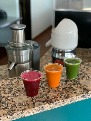Some fresh juices at Life - The Vegan Drive Thru in Cape Coral