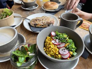 Vegan breakfast   at Bread House in Torun