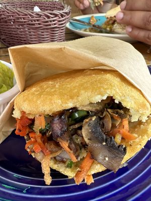 Arepa ❤️❤️💯  at La Bohème in Willemstad