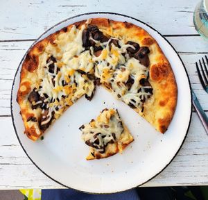 Mushroom Flatbread at Farm and Craft in Scottsdale