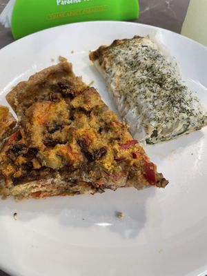 Quiche i una altre de burek  at Paradise Food in Podgorica