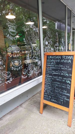 Outside at Paradise Food in Podgorica