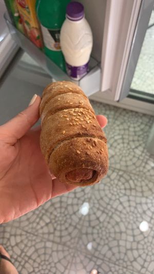 Vegan hotdog  at Paradise Food in Podgorica