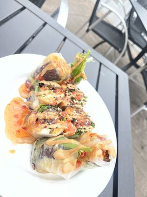 Amazing vegan rolls  at Bayfront in Eureka